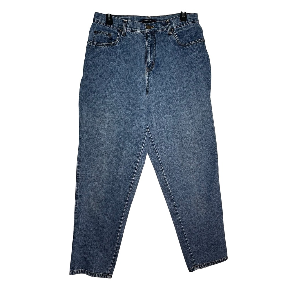 Bill Blass Jeans Mens 12‎ Easy Fit High Rise Tapered Leg Blue Denim Medium Wash
